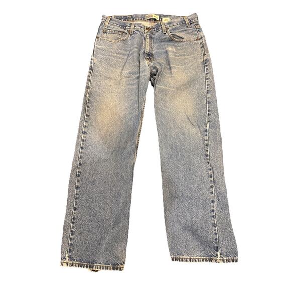 Levis Strauss Signature Jeans 36x30 Men Blue Denim Loose Relaxed Fit Light Wash - Picture 2 of 12